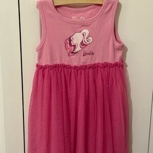Barbie Pink Sleeveless Dress with Logo